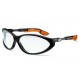 SPECTACLES CYBRIC BLACK-ORANGE/CLEAR OPT 