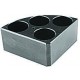 Black quarter pie, 4 holes, 40 ml  reaction vessel, Ø 28 mm, 43 mm    depth  