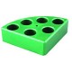 Green quarter pie, 6 holes, 8 ml   reaction vessel, Ø 17.8 mm, 26 mm  depth  