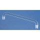 Distiliavimo jungtis (Still Heads), horizontali, 350mm ilgio,   2 vidiniai (sokect) šlifai NS 29/32,  Duran stiklo 