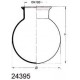 FLASK 6L ROUND BOTTOM FLAT FLANGE 138MM 