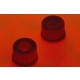 SCREW CAP PLASTIC WITH APERTURE RED GL32 