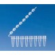 STRIP 8PCR TUBE 0.2ML PP CLEAR W/ CAP 