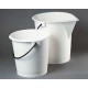 BUCKET PE WHITE 15L WITH SPOUT+GRAD 