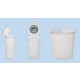 CONTAINER STRAIGHT 300ML HINGED CAP PP 