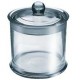 JAR SPECIMEN WITH KNOBBED LID 127X123MM 