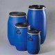 DRUM 150L HDPE WIDE NECK + LID BLUE 