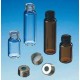 Buteliukai apvalintu dugnu, skirti dinaminei garų fazei, skaidraus stiklo, ND18, 10 mL, 22.5x46mm, 100 vnt. 