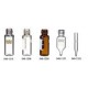 Užsukami buteliukai, 2-SV tipo, 2 ml, kaklelio diametras 8mm, su vieta žymėjimui, skaidrūs, 500vnt./pak. 