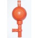 Guminė kriaušė pipetėms, standartinė iki 10ml, mėlyna 