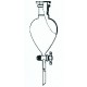 Dalijamasis piltuvas, kūginės formos, su PTFE kraneliu ir PTFE kamščiu, DURAN, 1000ML, 29/32 NS 