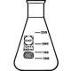 DURAN ERLENMEYER FLASK, GRADUATED, NARROW MOUTH/ NECK O.D. 34M (1 Pack = 10 ea) 
