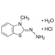 3-metil-2-benzotiazolinono hidrazono hidrochlorido monohidratas, 2.5g >=99.0% (HPLC),