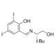 (S)-(-)-2-[(1-hidroksi-3,3-dimetilbutan-2-ilimin)metil]-4,6-dijodfenolis, 97%, 97%,