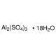 Aliuminio sulfatas oktadekahidratas, chemiškai švarus, atitinka analitinę specifikaciją Ph. Eur., BP, 100-110%, 51.0-59.0% Al2(SO4)3 pagrindas,