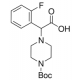 2-(4-Boc-piperazino)-2-(2-fluorfenil)acto rūgštis, švarus, >=97.0% (HPLC),