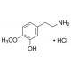 3-hidroksi-4-metoksifenetilamino hidrochloridas,  