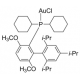 Chlor[2-(dicikloheksilfosfino)-3,6-dimetoksi-2',4',6'-triizopropil-1,1'-bifenil]auksas(I) 0,97 97%