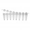 STRIP PCR 8 MICROTUBES 0,2ML THERMOSTRIP CAP DOME AB-0451 ABGENE x120 