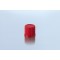Screw Cap, GL 18, red, made of PBT with PTFE protected seals (blind cap) ,