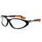 SPECTACLES CYBRIC BLACK-ORANGE/CLEAR OPT