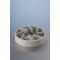 Silicone Bottle Holder, grey,suitable for all round and square, bottles with a diameter of 75 - 120 mm,