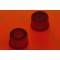 SCREW CAP PLASTIC WITH APERTURE RED GL45