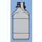 BOTTLE SQUARE 1L WIDE NECK AMBER GL54
