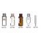 SCREW TOP TAPERED VIAL 1.1MLCLEAR GOLD