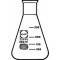 DURAN ERLENMEYER FLASK,GRADUATED 25ML, NARROW NECK (Pack 10 ea)