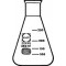 DURAN ERLENMEYER FLASK, GRADUATED, NARROW MOUTH/ NECK O.D. 34M (1 Pack = 10 ea)