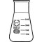 DURAN ERLENMEYER FLASK, 200ML, GRADUATED,  WIDE NECK, NECK O.D. 50MM