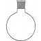QUICKFIT ROUND-BOTTOM FLASK, SHORT NECK,  50ML, 14/23 JOINT