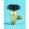 Lecture-bottle valve, CGA inlet 180M/110F, brass Lecture-bottle valve, CGA inlet 180M/110F, brass